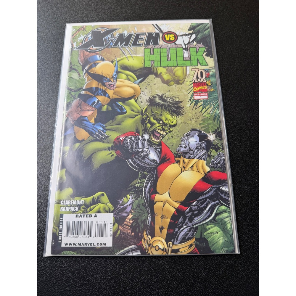 X-Men vs Hulk #1 One-Shot Marvel Comics 2009 Wolverine Colossus